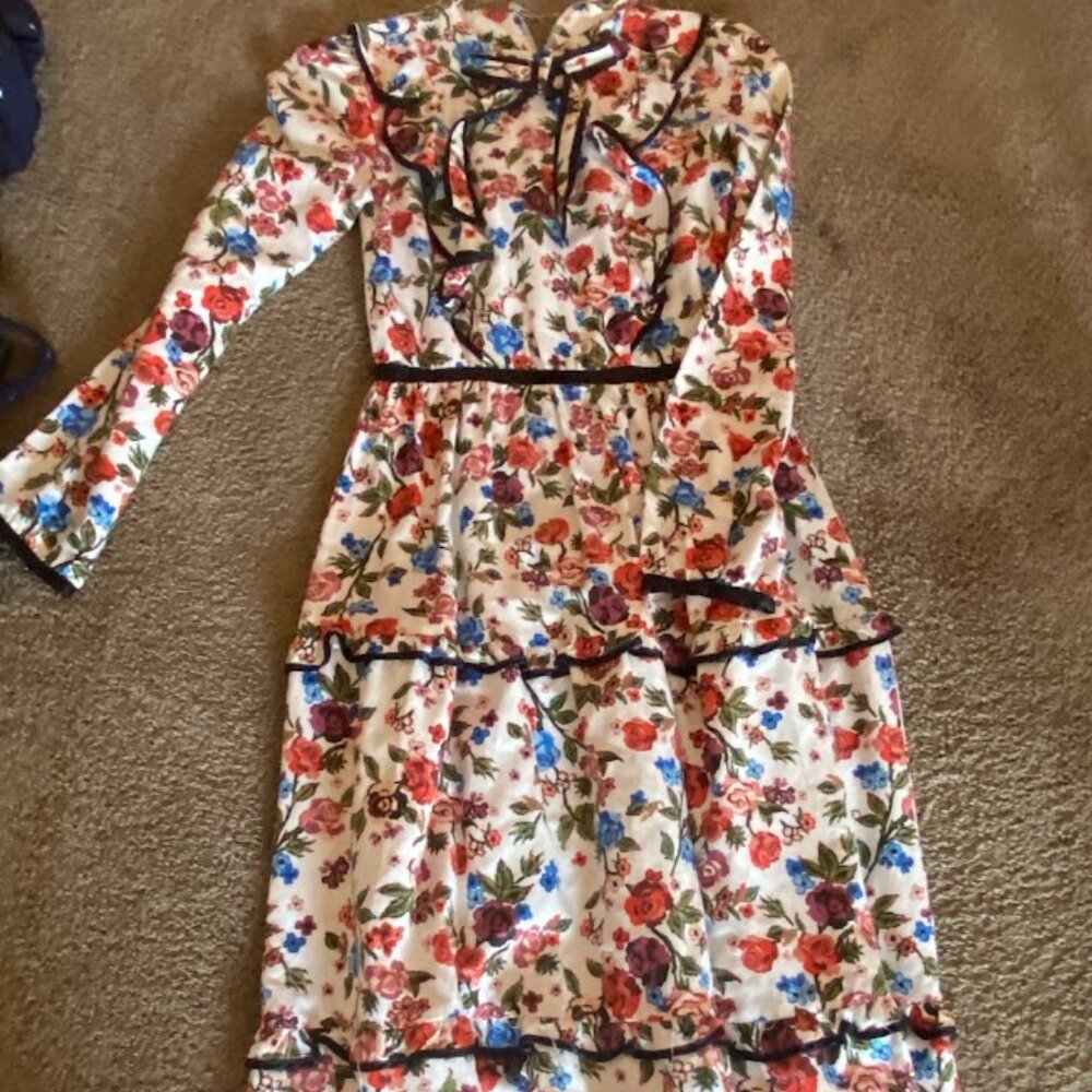 knee length floral dress